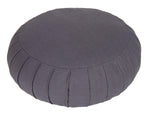 Meditationskissen / Yogakissen Zafu BASIC mit ZIP grau 31 x 31 x 15 cm Buchweizenschalen