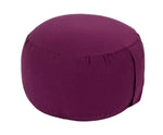 Yogakissen Glückssitz® Basic small D - regional hergestellt aubergine 26 x 26 x 14 cm Bio-Dinkelspelzen