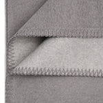 Flauschige Baumwoll Wendedecke zweifarbig - regional hergestellt brina / graumelange 150 x 200 cm