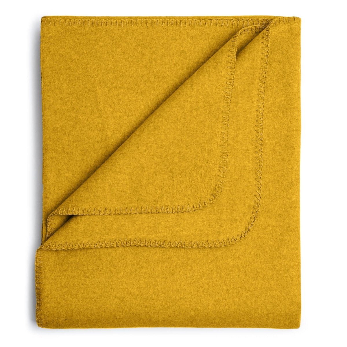 Flauschige Kinder Baumwolldecke - regional hergestellt honeygold 100 x 150 cm