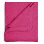 Flauschige Kinder Baumwolldecke - regional hergestellt himbeere 100 x 150 cm