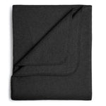 Flauschige Kinder Baumwolldecke - regional hergestellt schwarz 100 x 150 cm