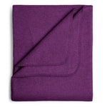 Flauschige Kinder Baumwolldecke - regional hergestellt aubergine 100 x 150 cm 