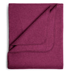 Flauschige Kinder Baumwolldecke - regional hergestellt bordeaux 100 x 150 cm 