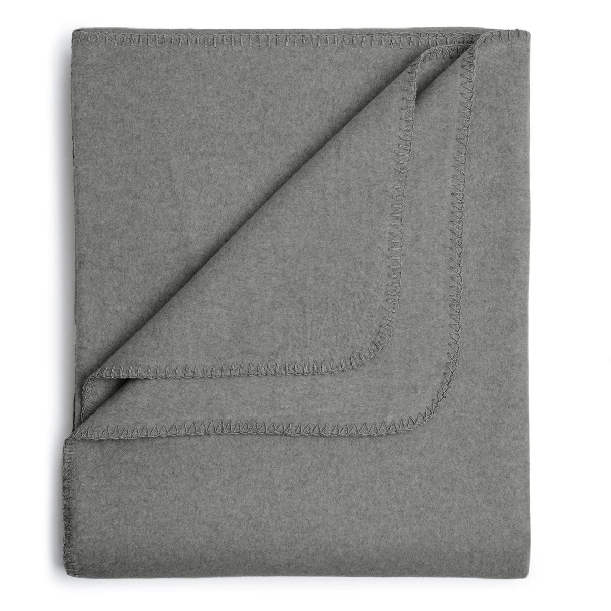 Flauschige Kinder Baumwolldecke - regional hergestellt graphit 100 x 150 cm 
