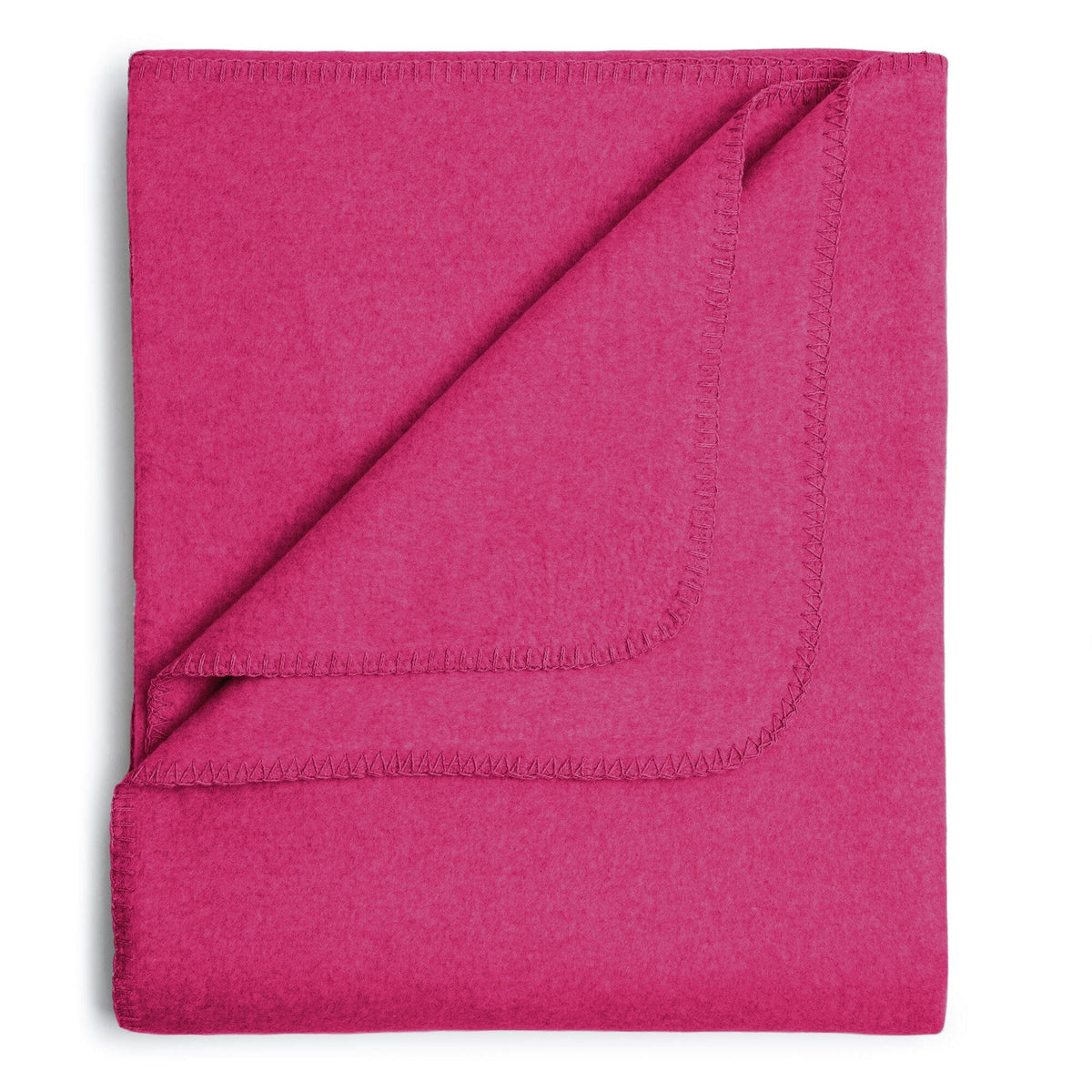 Flauschige Kinder Baumwolldecke - regional hergestellt himbeere 100 x 150 cm 
