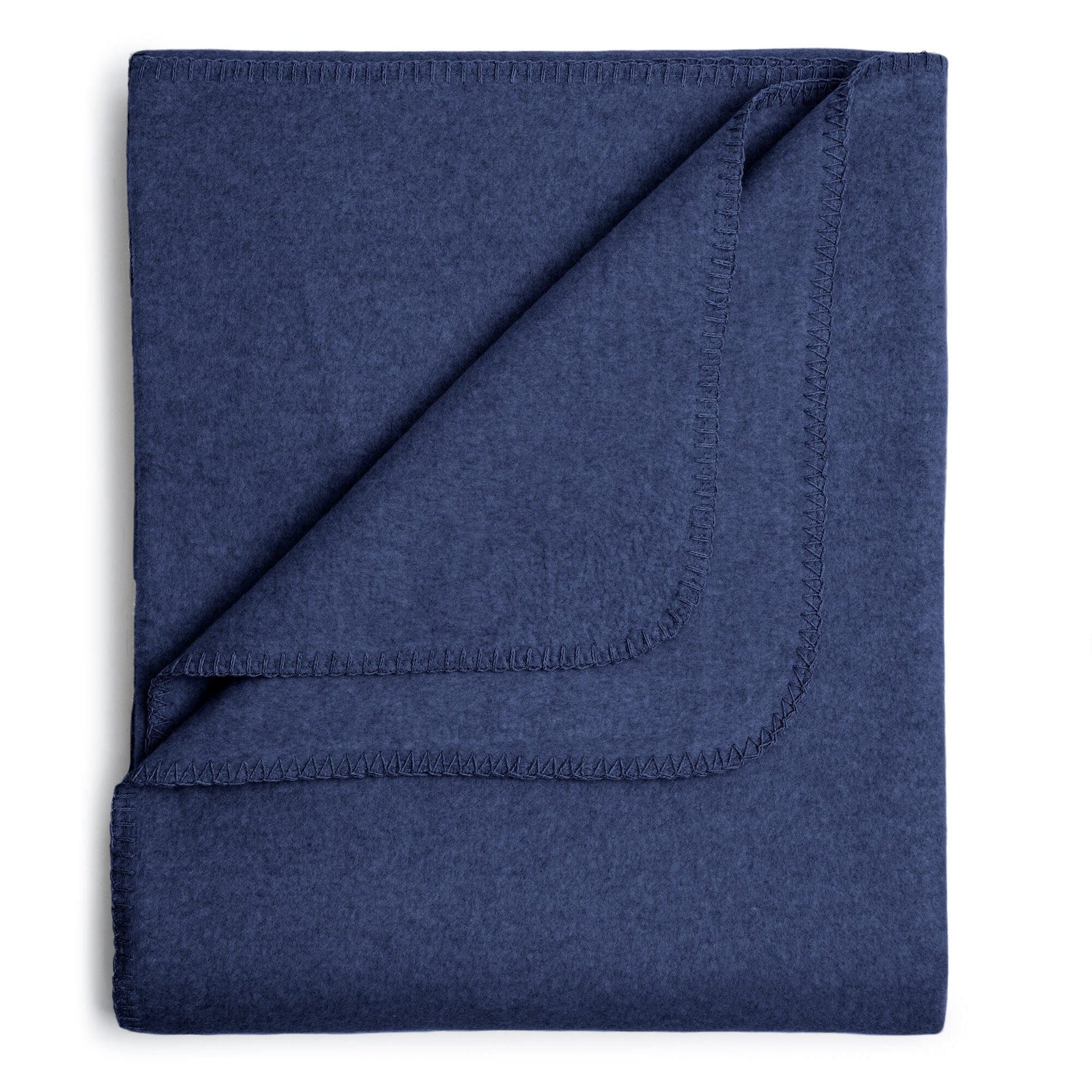 Flauschige Kinder Baumwolldecke - regional hergestellt marine 100 x 150 cm 
