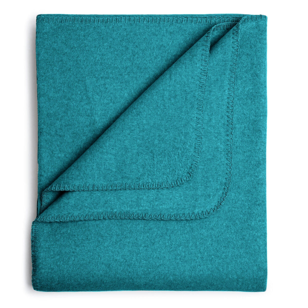 Flauschige Kinder Baumwolldecke - regional hergestellt petrol 100 x 150 cm 