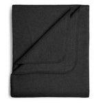 Flauschige Kinder Baumwolldecke - regional hergestellt schwarz 100 x 150 cm 