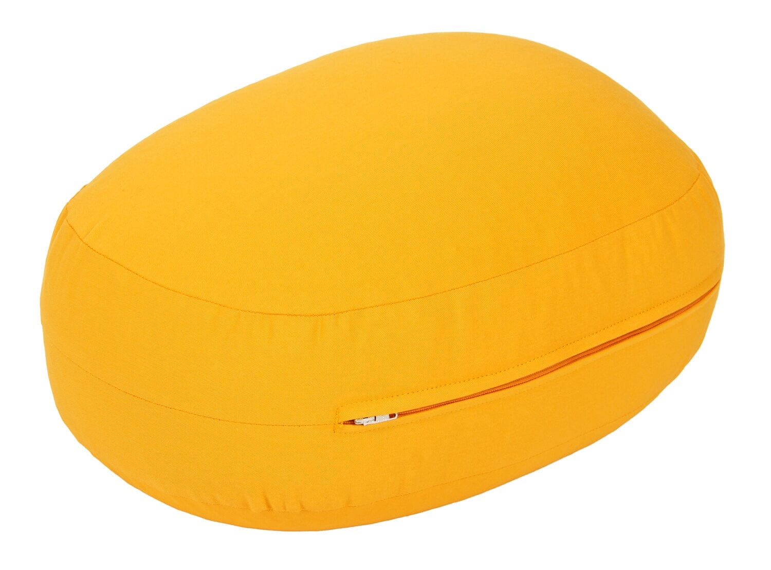 Glückssitz® Yogakissen OVAL - regional hergestellt maisgelb 30 x 23 x 15 cm Buchweizenschalen