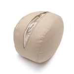 Glückssitz® Yogakissen OVAL - regional hergestellt sand 30 x 23 x 15 cm Buchweizenschalen