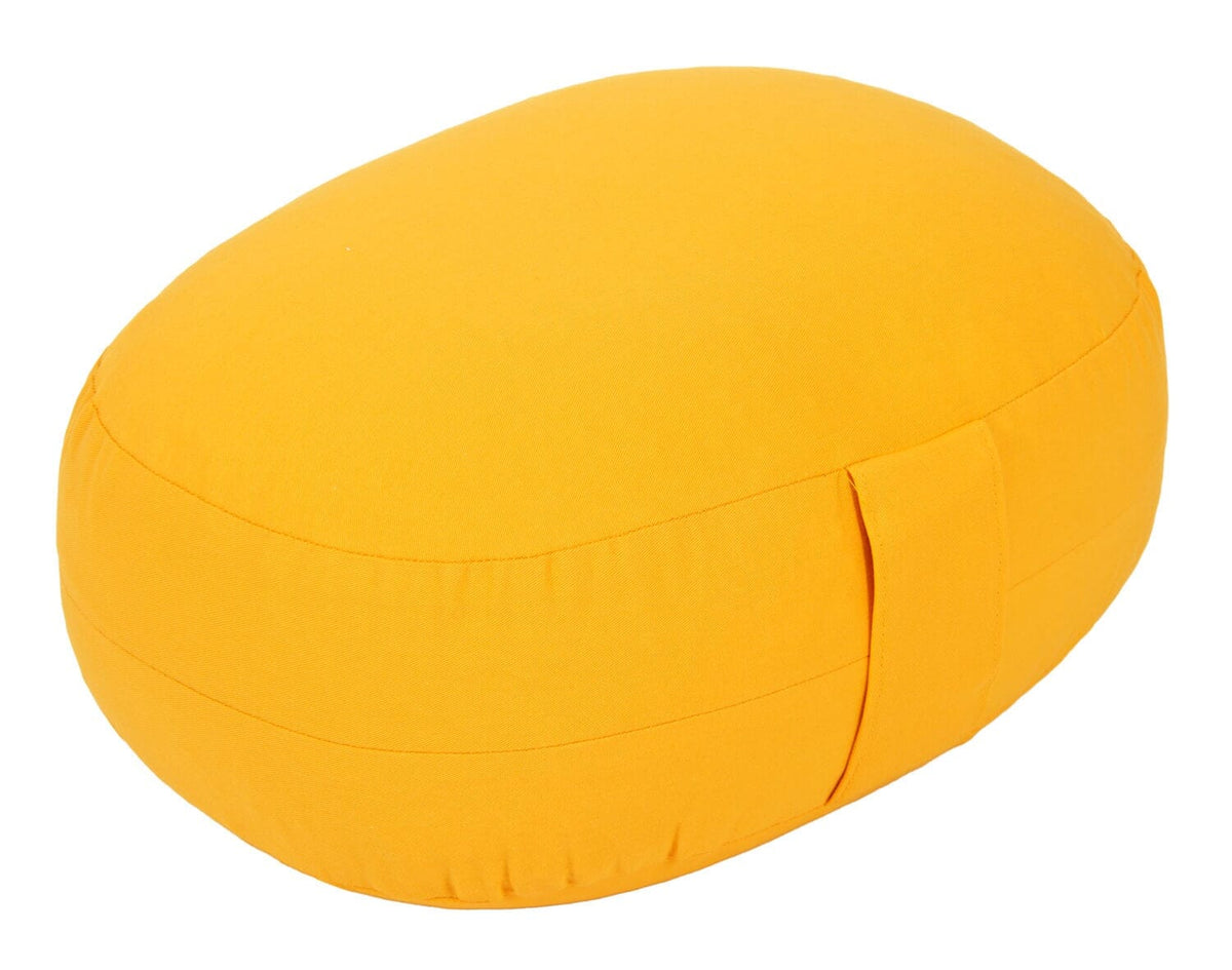 Glückssitz® Yogakissen OVAL - regional hergestellt dotter 30 x 23 x 15 cm Buchweizenschalen