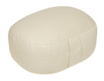 Glückssitz® Yogakissen OVAL - regional hergestellt natur 30 x 23 x 15 cm Buchweizenschalen