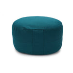 Glückssitz® Yogakissen OVAL - regional hergestellt petrol Buchweizenschalen 30 x 23 x 15 cm