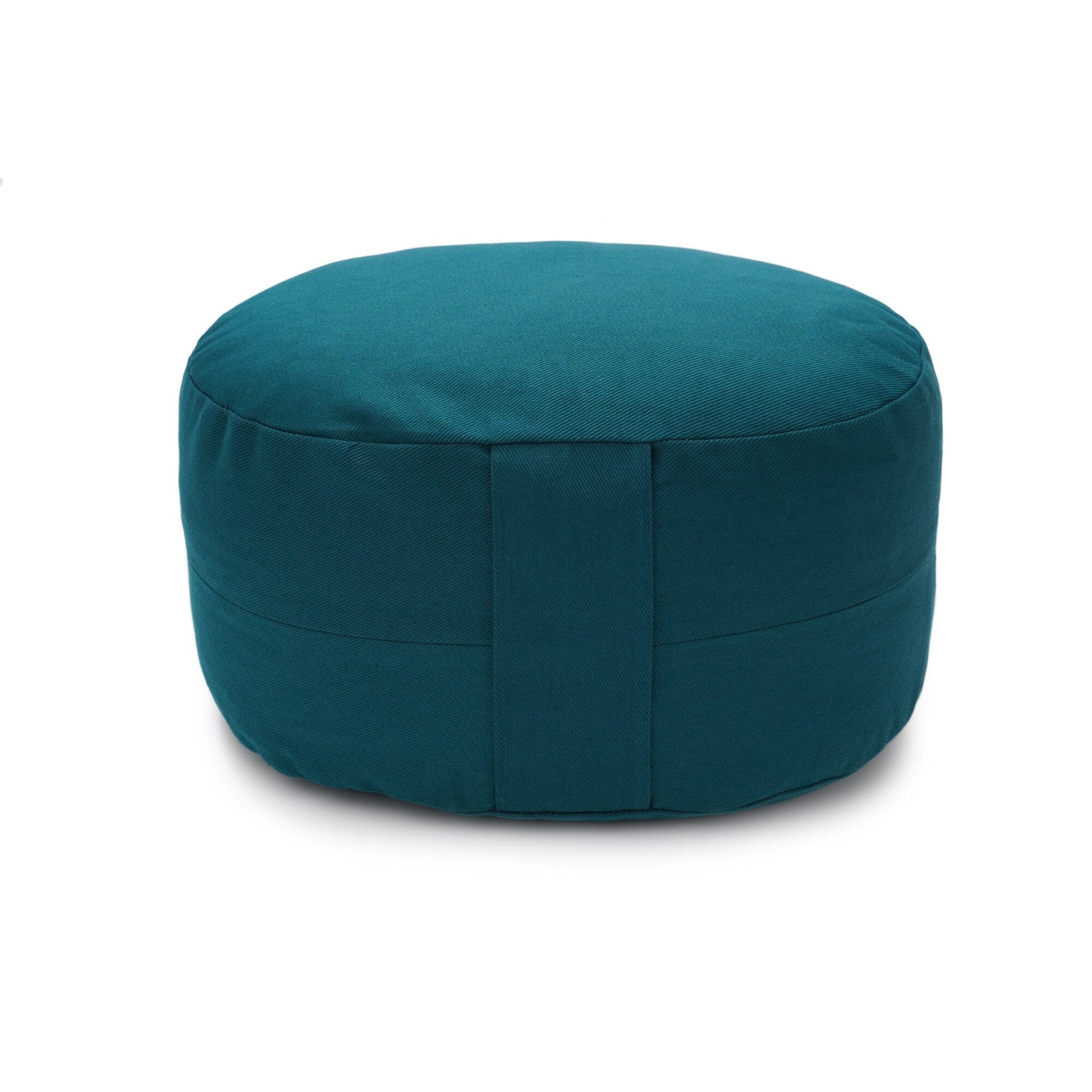 Glückssitz® Yogakissen OVAL - regional hergestellt petrol Buchweizenschalen 30 x 23 x 15 cm