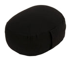 Glückssitz® Yogakissen OVAL - regional hergestellt schwarz 30 x 23 x 15 cm Buchweizenschalen