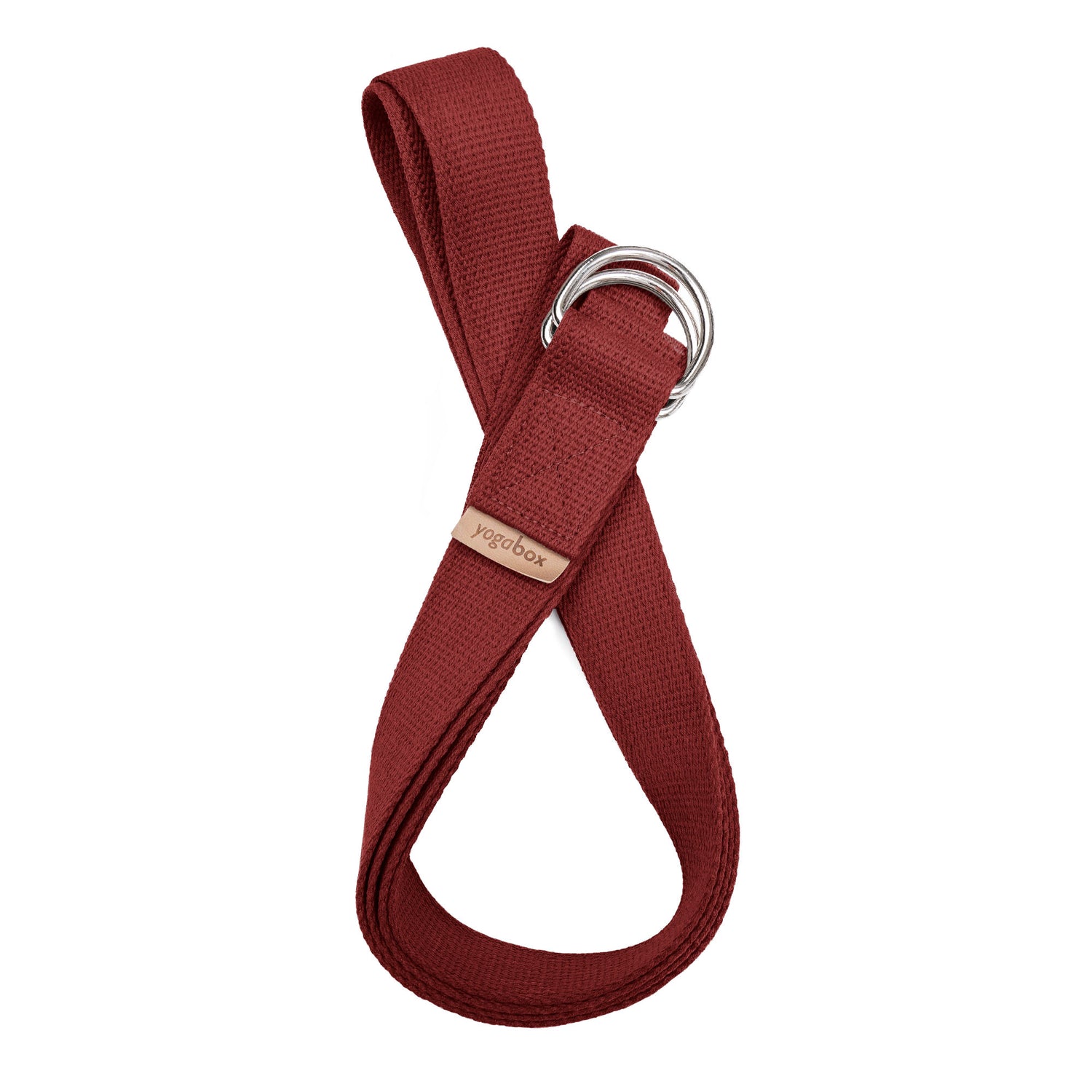 Yoga strap with two D-ring closure - regionally produced 