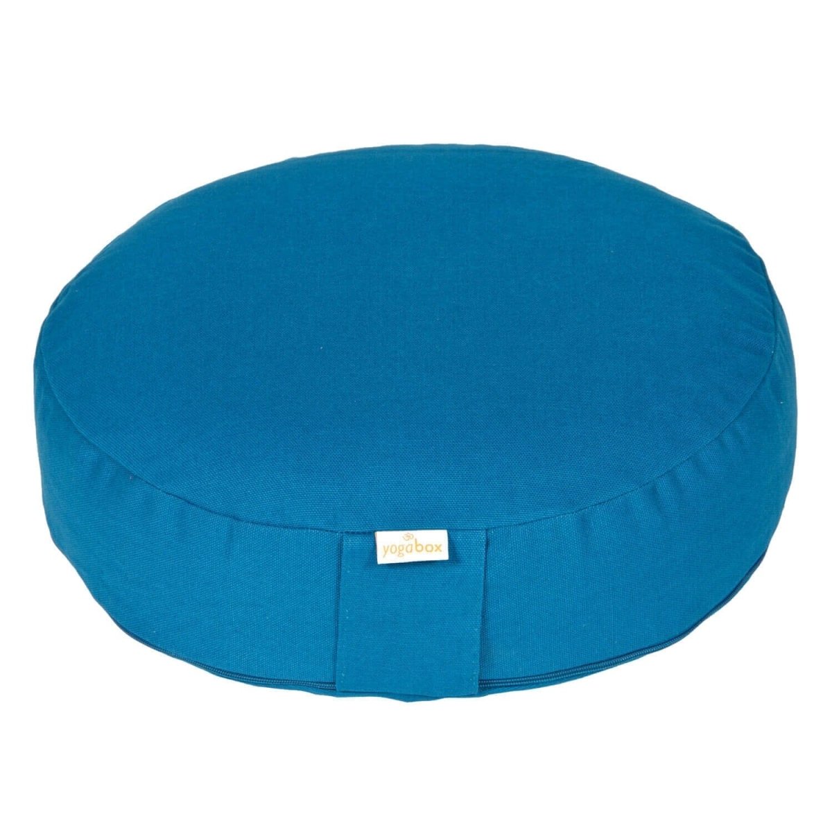 Meditationskissen BASIC extra FLACH petrol 35 x 35 x 8 cm Buchweizenschalen