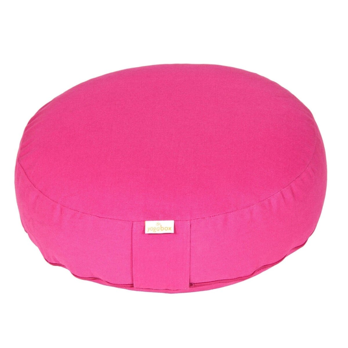 Meditationskissen BASIC extra FLACH magenta 35 x 35 x 8 cm Buchweizenschalen