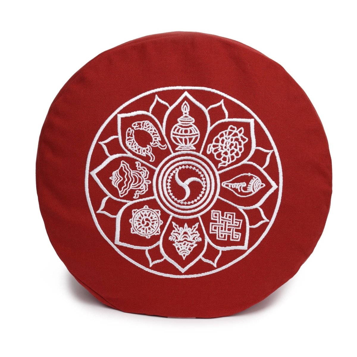 Meditationskissen Glückssitz® 8 Glückverheißende Symbole - YOVANA GmbH • yogabox.de