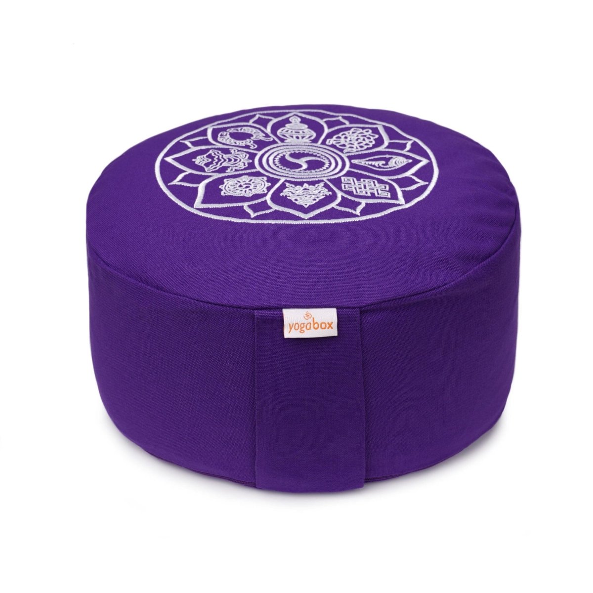Meditationskissen Glückssitz® 8 Glückverheißende Symbole - YOVANA GmbH • yogabox.de