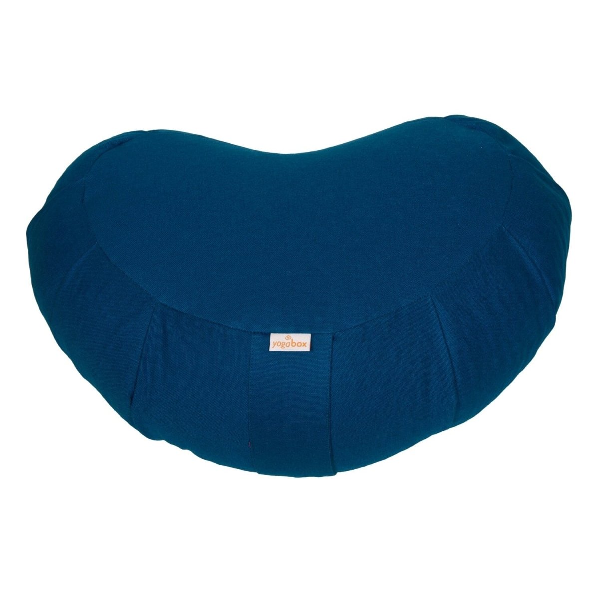 Meditationskissen Zafu ZEN Halbmond BASIC mit ZIP petrol 42 x 42 x 15 cm Buchweizenschalen