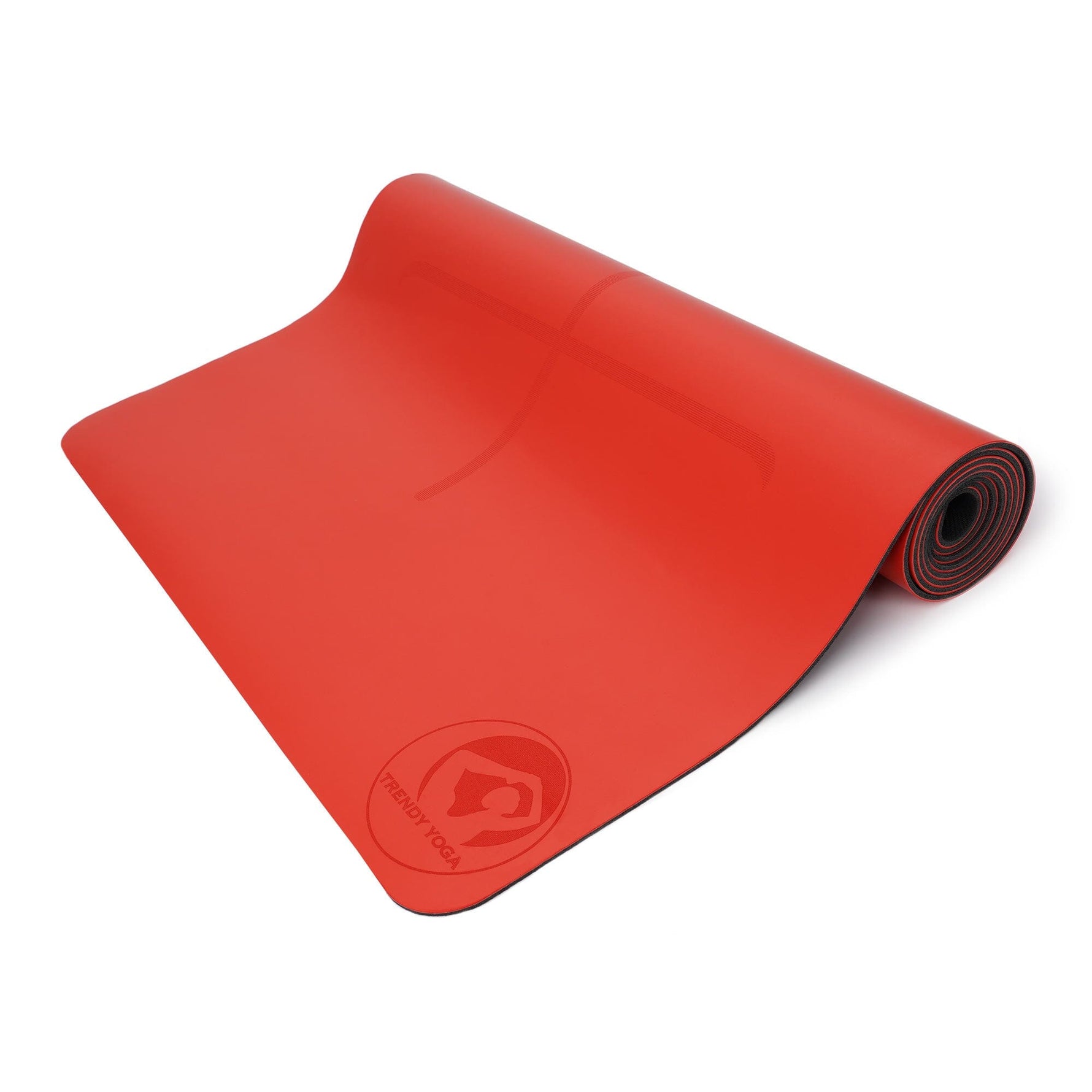 Naturkautschuk Yogamatte Vidaflor rot 180 x 60 x 0.3 cm 