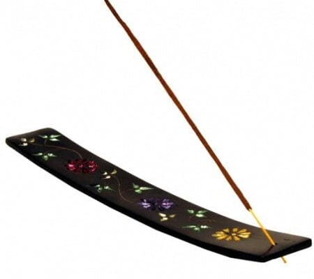 Räucherstäbchenhalter Blumenmotiv Speckstein - YOVANA GmbH • yogabox.de