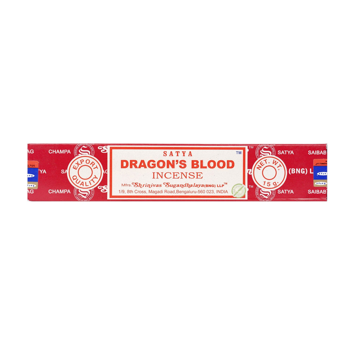 Räucherstäbchen Satya Dragon's Blood 15g, 20-22 cm, 30-45 Minuten 