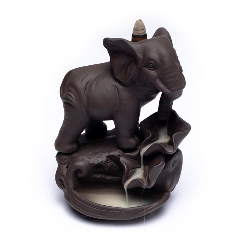 Rückfluss Weihrauchbrenner 12 x 9 x 17 cm Elefant