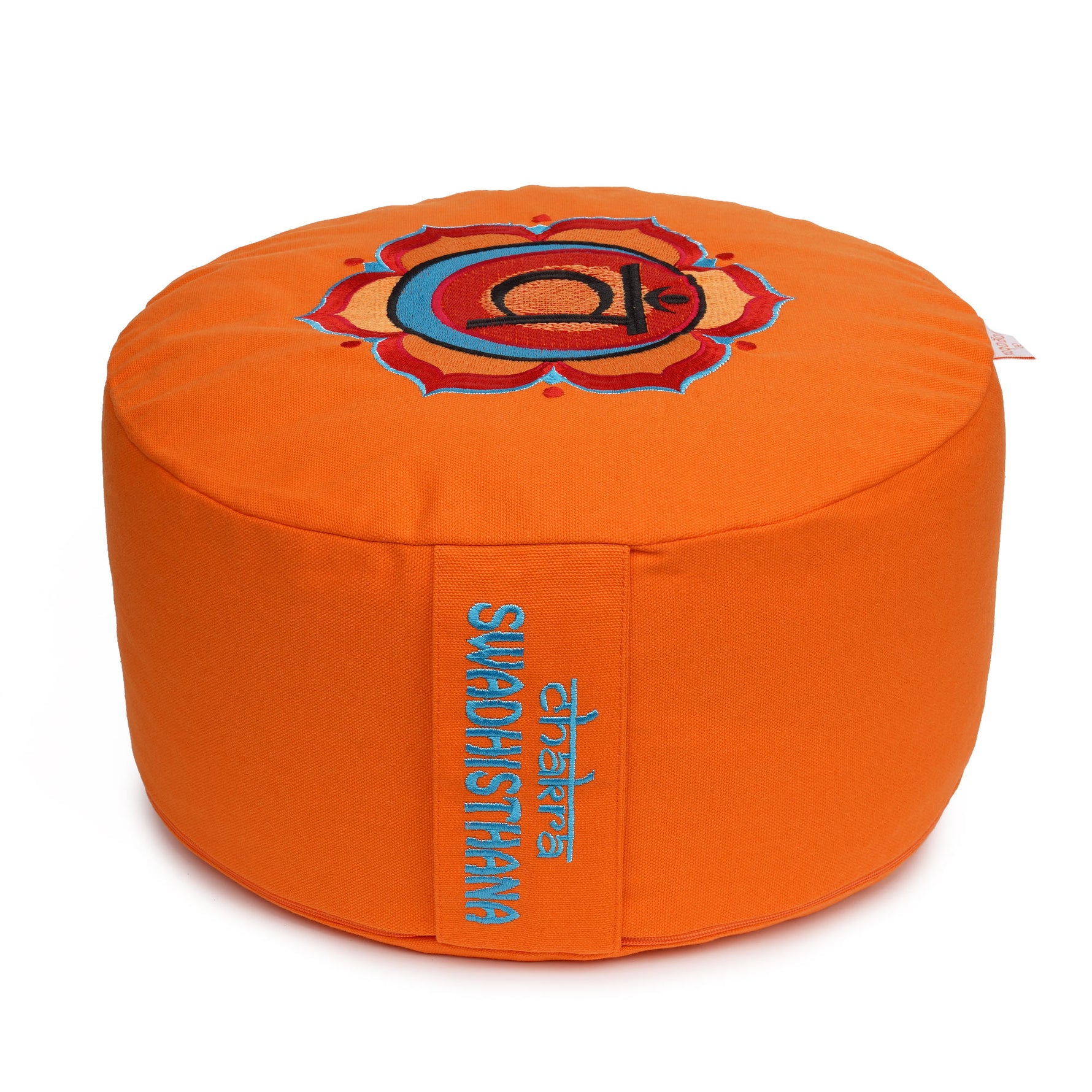 Meditationskissen Glückssitz® Chakra orange 33 x 33 x 15 cm Buchweizenschalen Chakra Sakral-Chakra (Swadhisthana)