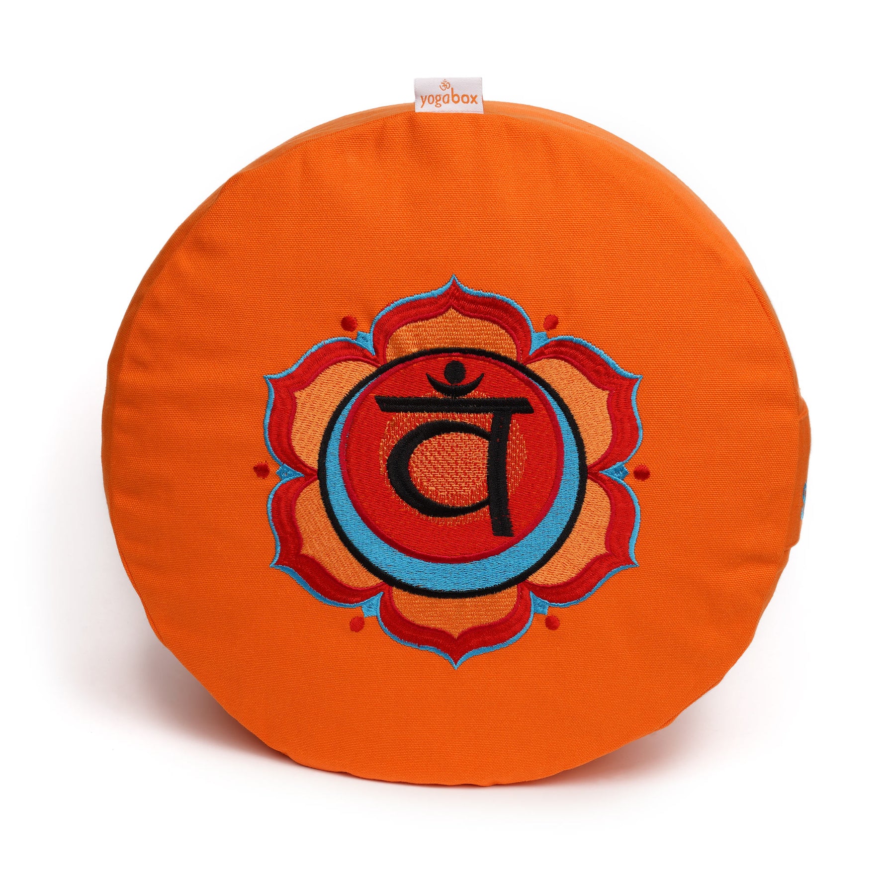 Meditationskissen Glückssitz® Chakra orange 33 x 33 x 15 cm Buchweizenschalen Chakra Sakral-Chakra (Swadhisthana)