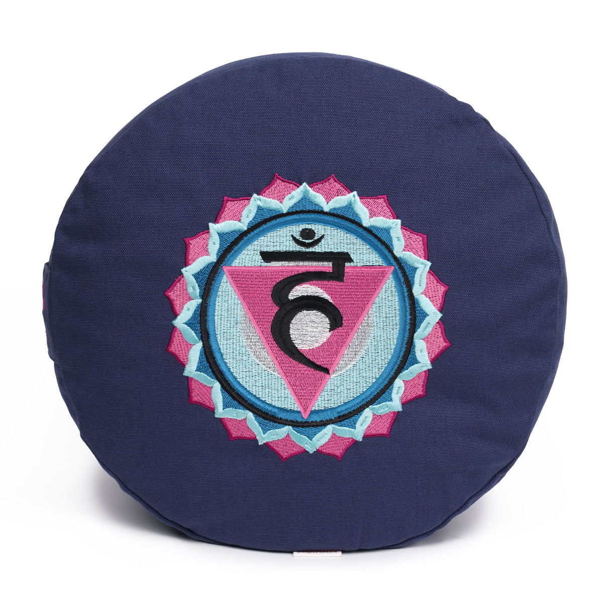 Meditationskissen Glückssitz® Chakra dunkelblau 33 x 33 x 15 cm Buchweizenschalen Chakra Kehlkopf-Chakra (Vishudda)