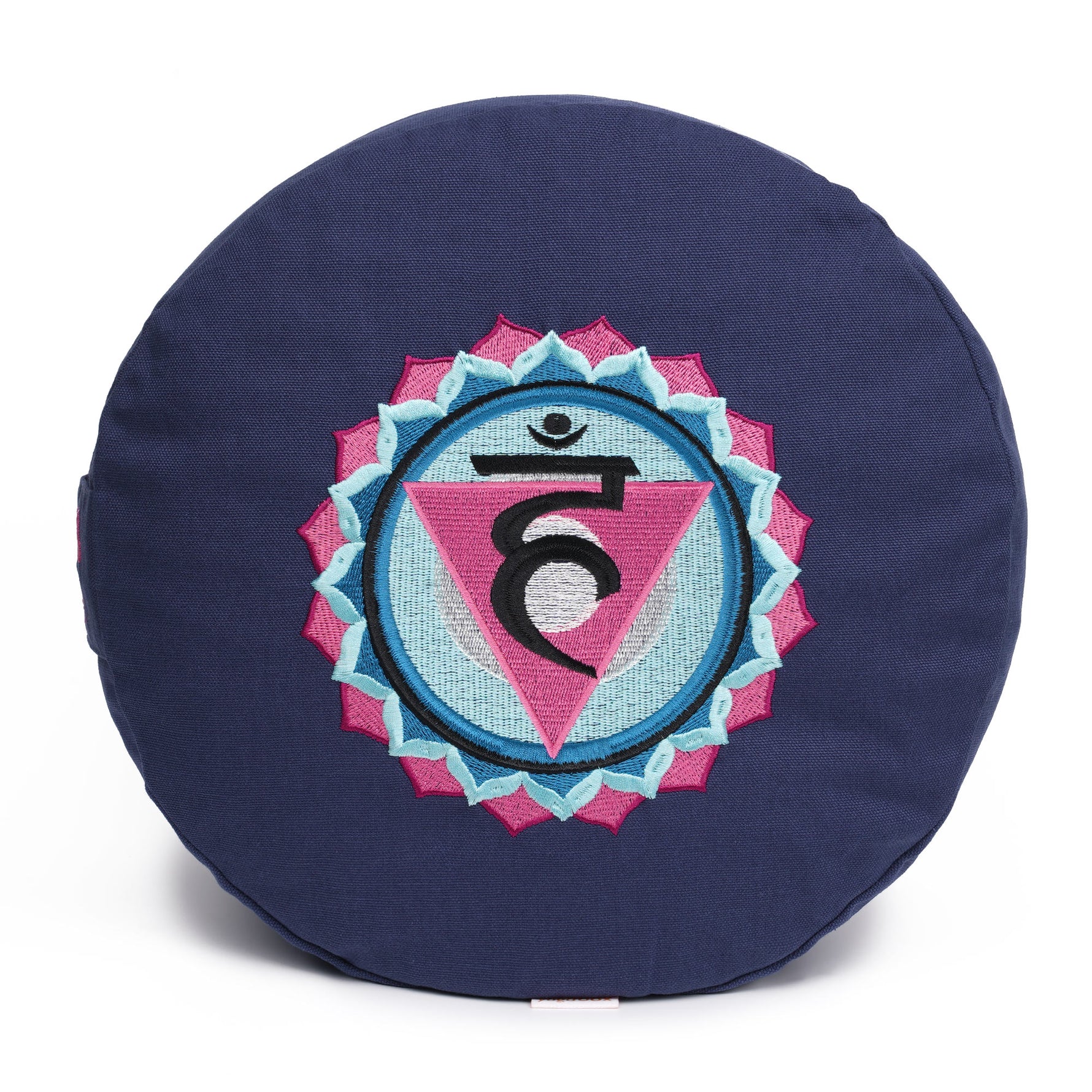 Meditationskissen Glückssitz® Chakra dunkelblau 33 x 33 x 15 cm Buchweizenschalen Chakra Kehlkopf-Chakra (Vishudda)