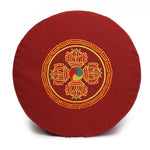 Meditationskissen Glückssitz® Doppeldorje bordeaux 33 x 33 x 15 cm Buchweizenschalen