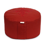 Meditationskissen Glückssitz® keltischer Baum des Lebens bordeaux / bordeaux 33 x 33 x 15 cm Buchweizenschalen