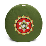 Meditationskissen Glückssitz® Chakra grün 33 x 33 x 15 cm Buchweizenschalen Chakra Herz-Chakra (Anahata)