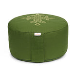 Meditationskissen Glückssitz® keltischer Baum des Lebens olive 33 x 33 x 15 cm Buchweizenschalen