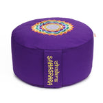 Meditationskissen Glückssitz® Chakra lila 33 x 33 x 15 cm Buchweizenschalen Chakra Kronen-Chakra (Sahasrara)