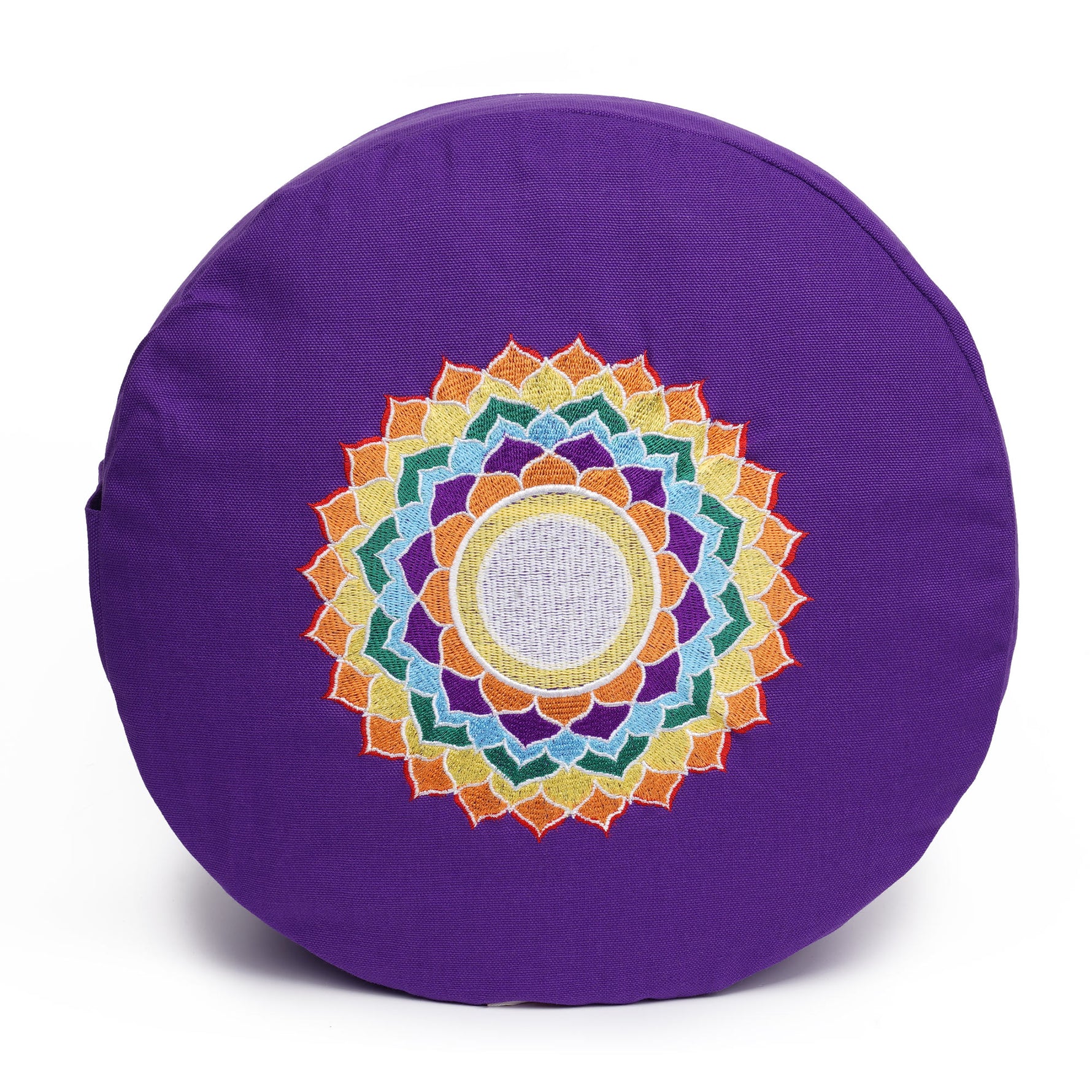 Meditationskissen Glückssitz® Chakra lila 33 x 33 x 15 cm Buchweizenschalen Chakra Kronen-Chakra (Sahasrara)