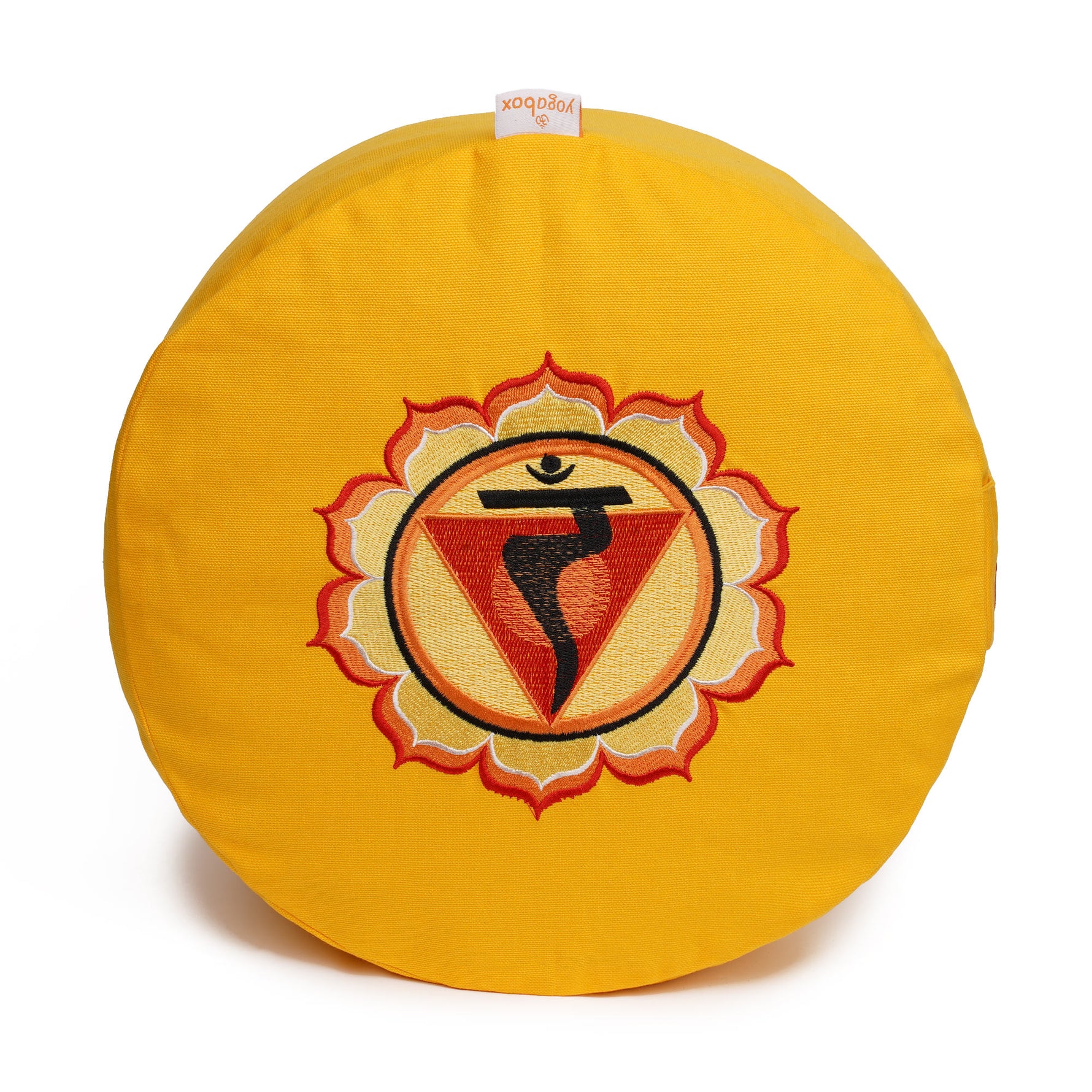 Meditationskissen Glückssitz® Chakra gelb 33 x 33 x 15 cm Buchweizenschalen Chakra Solar-Plexus-Chakra (Manipura)
