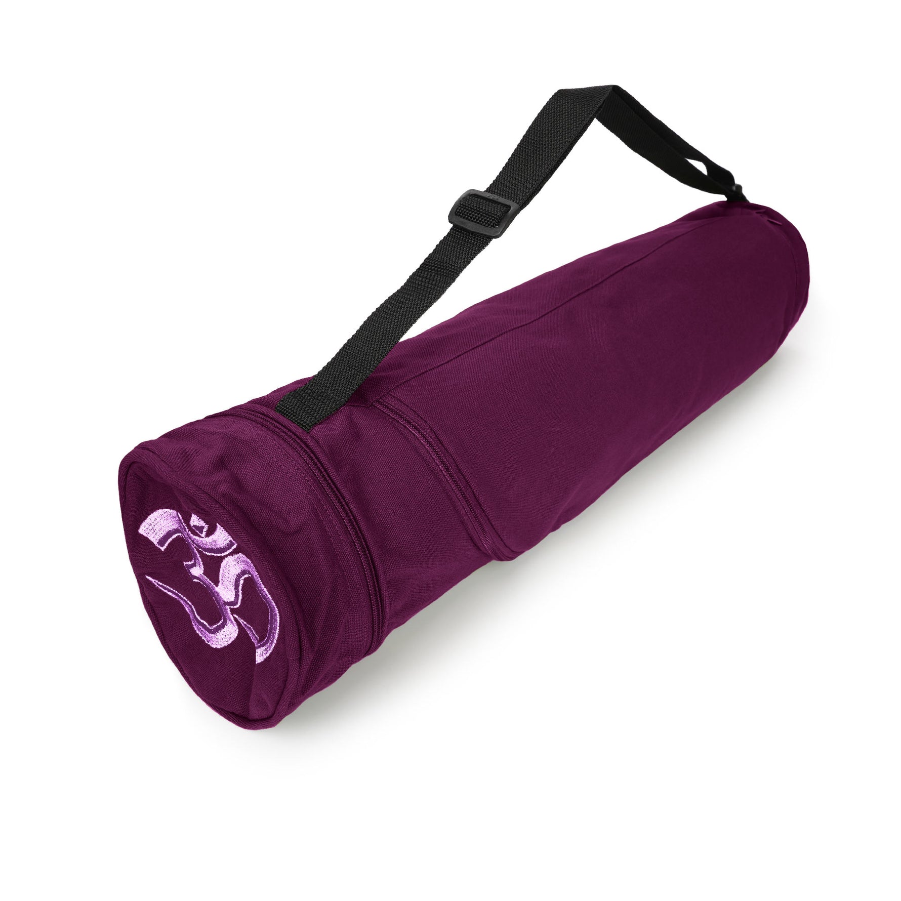 Yogatasche OM Baumwolle aubergine