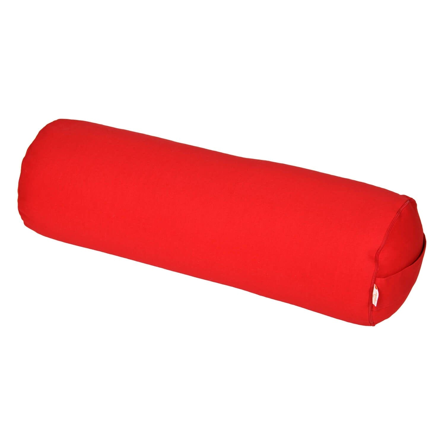 Yoga und Pilates Bolster / Yogarolle BASIC rot Buchweizenschalen 65 x 22 x 22 cm