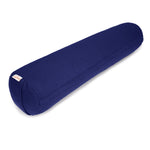 Yoga und Pilates Bolster / Yogarolle BASIC small dunkelblau Buchweizenschalen 65 x 15 x 15 cm