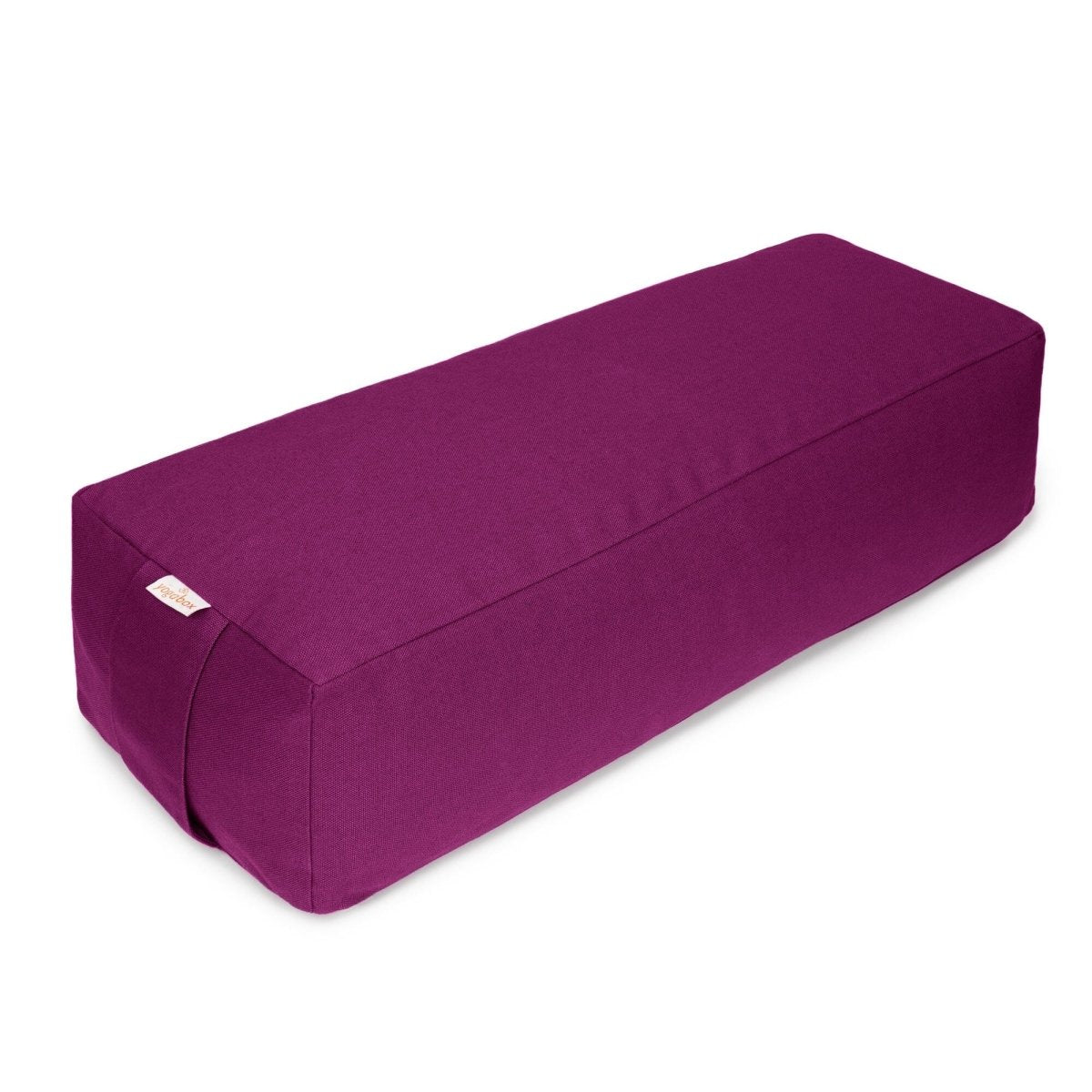 Yoga und Pilates Rechteckbolster BASIC aubergine 60 x 20 x 14 cm Buchweizenschalen