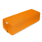 Yoga und Pilates Rechteckbolster BASIC orange 60 x 20 x 14 cm Buchweizenschalen