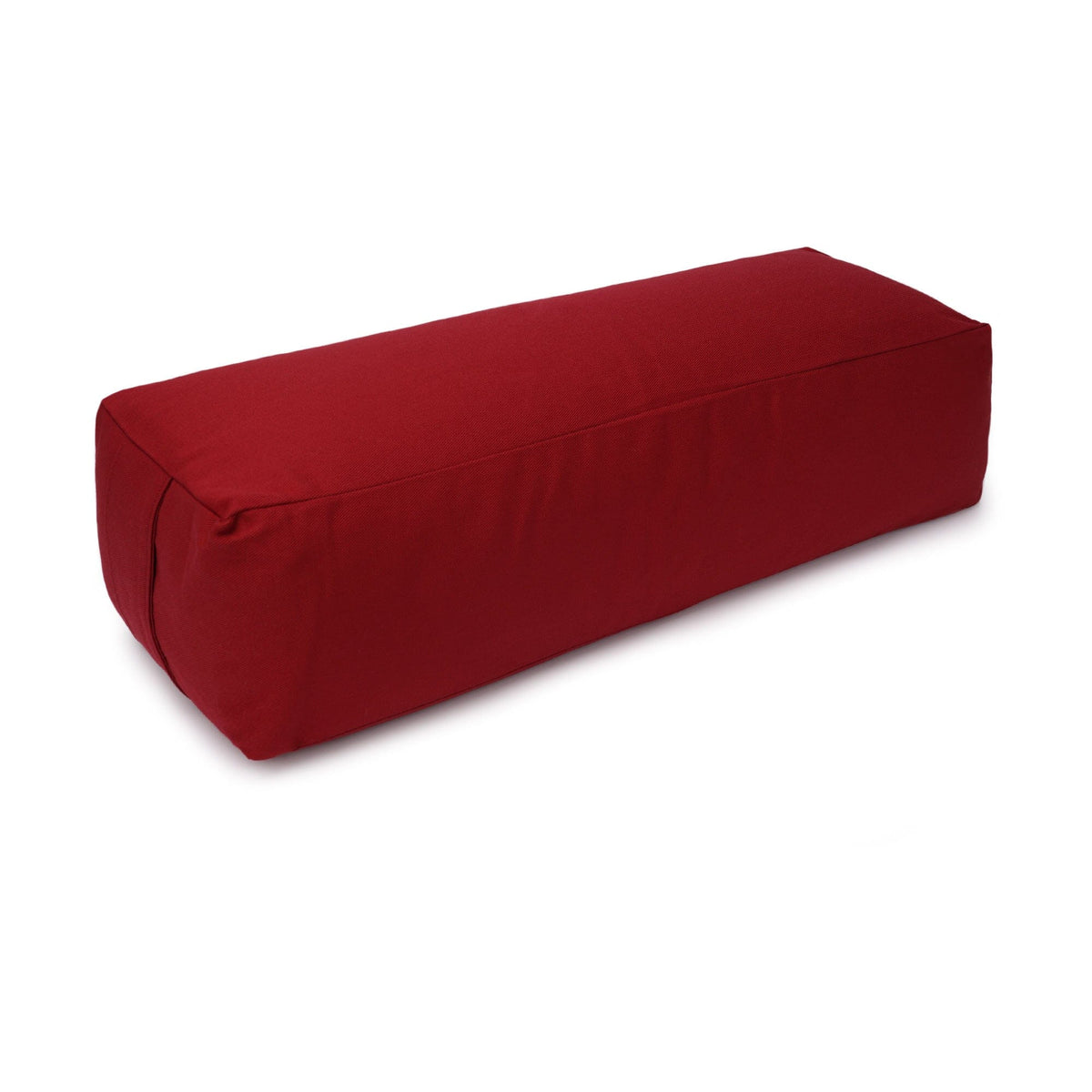 Yoga und Pilates Rechteckbolster D - regional hergestellt bordeaux Buchweizenschalen 60 x 20 x 14 cm