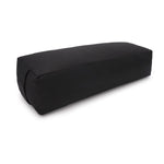 Yoga und Pilates Rechteckbolster D - regional hergestellt Schwarz Buchweizenschalen 60 x 20 x 14 cm