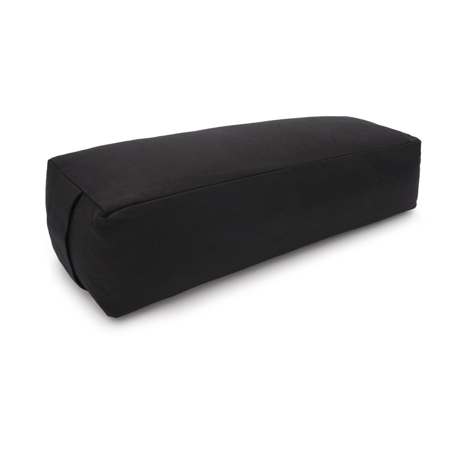 Yoga und Pilates Rechteckbolster D - regional hergestellt Schwarz Buchweizenschalen 60 x 20 x 14 cm