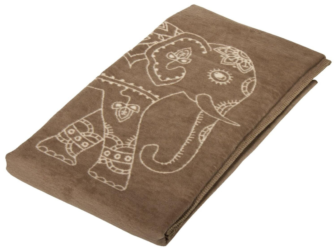 Yogadecke Elefanten - regional hergestellt hermelin / natur 150 x 200 cm